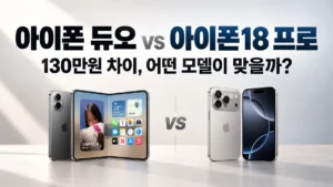 아이폰 듀오 329만원, 아이폰18 프로보다 130만원 더 낼 가치 있을까? 아이폰 듀오와 아이폰18 프로 가격 및 주요 차이 비교